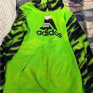 Adidas Neon Green Hoodie boys XL